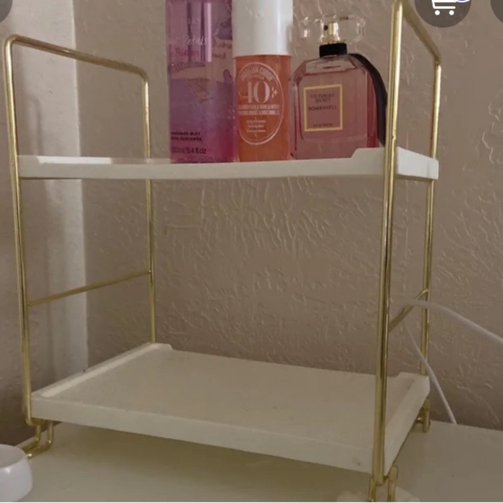 2 tier gold organizer
